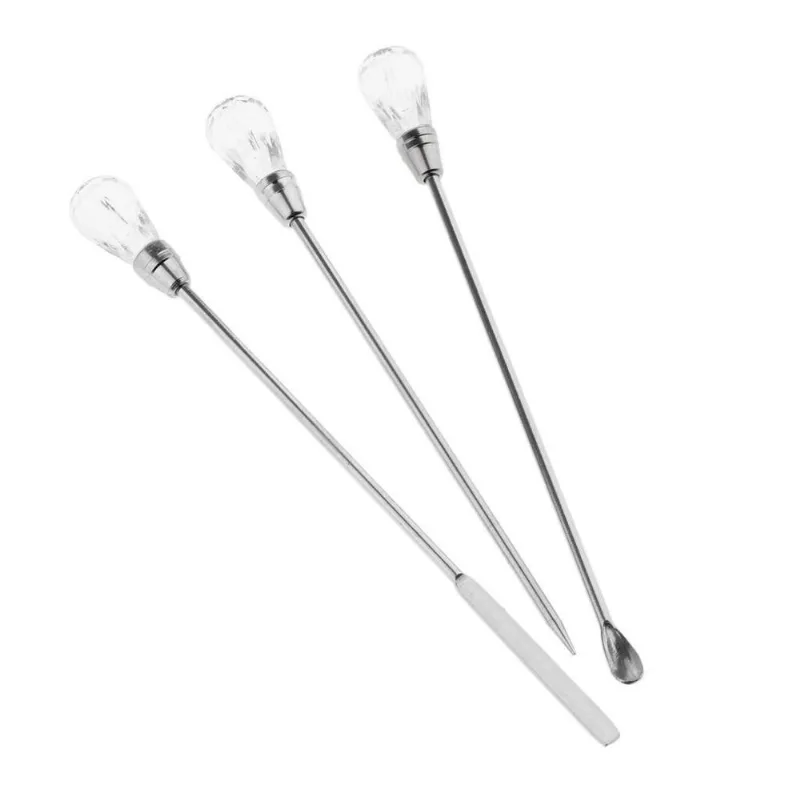 3 Peças De Haste De Agitação De Arte De Unhas/seletor De Mistura De Agitação/sobrancelha