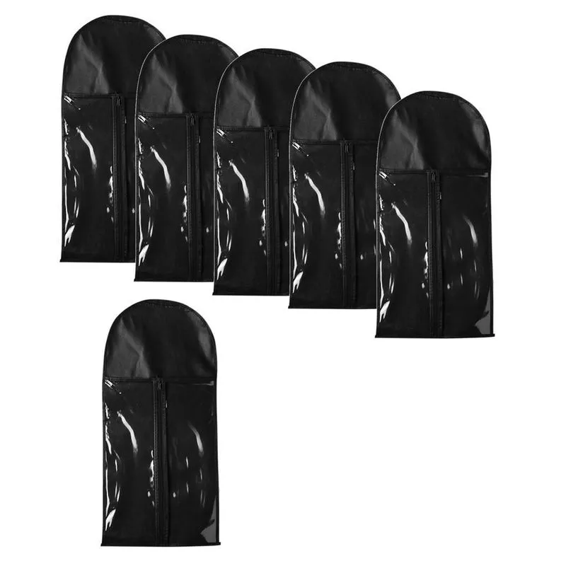 6 Pçs Extensões De Cabelo À Prova De Poeira Suporte Para Bolsa De Armazenamento