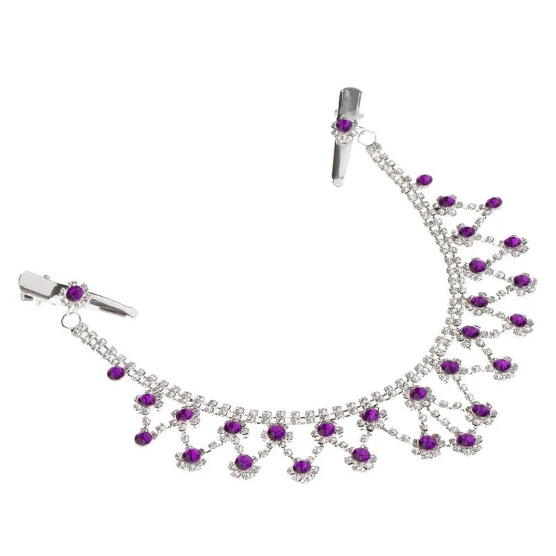 Bridal Wedding Forhead Bead Tassel Headwear Com Clip Hair