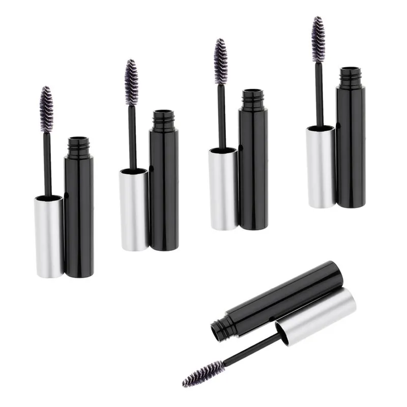 5 Peças 10ml Plástico Rímel Vazio Garrafa Cílios Líquido