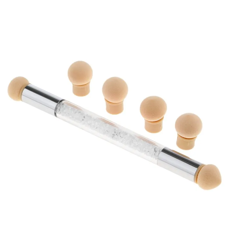 Pincel De Esponja Nail Art Pintura Pontilhado Gradiente Sombreamento Uv