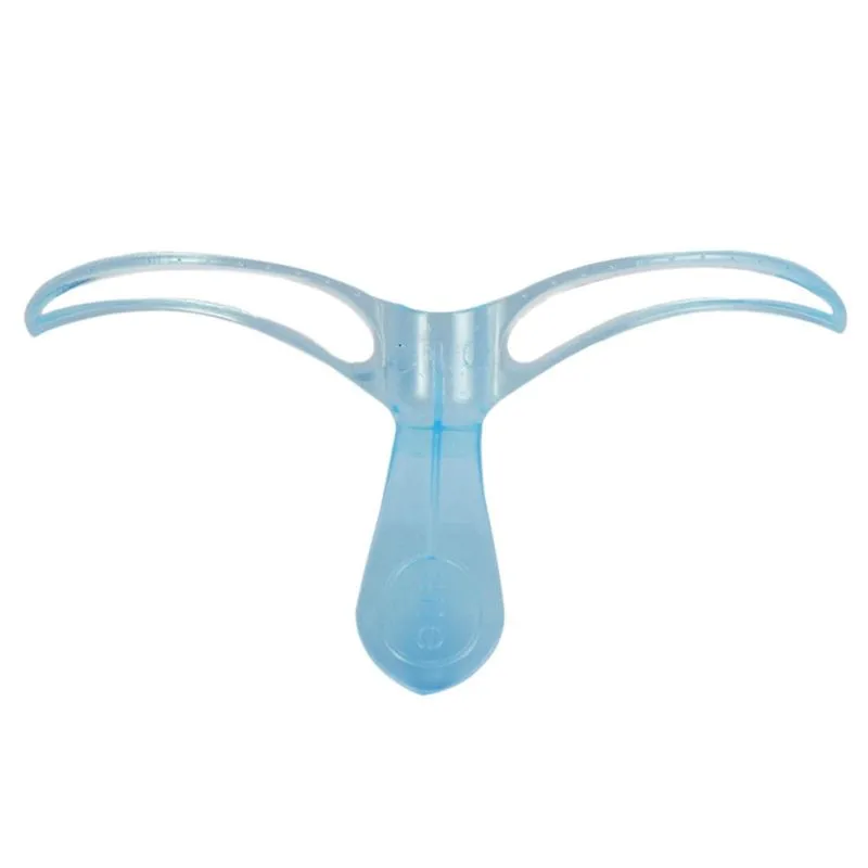 Pinça Modeladora De Modelo De Régua De Estêncil De Sobrancelha De Plástico