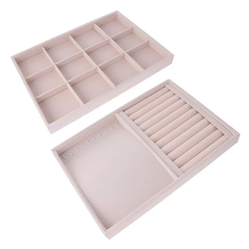 Anel Durável Brincos Colar Jóias Display Box Bandeja