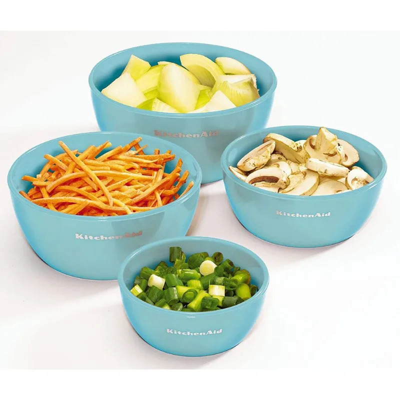 Conjunto de 4 Tigelas De Preparação Azul KitchenAid