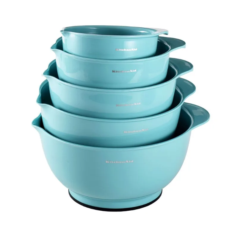 Conjunto de 5 Bowls Tigelas de Preparação Azul Água KitchenAid