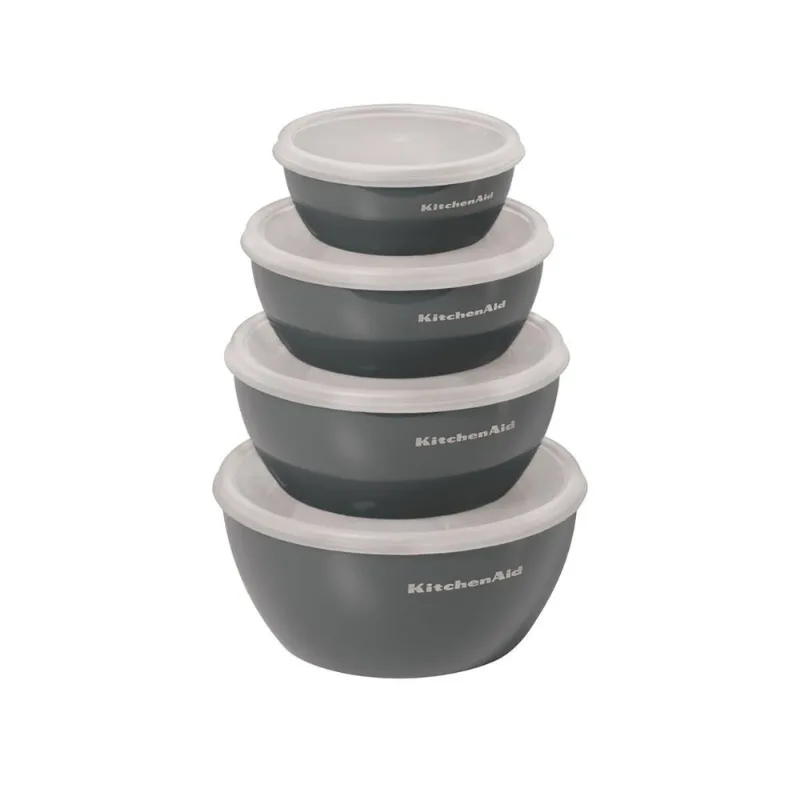 Conjunto de 4 Tigelas De Preparação Cinza KitchenAid