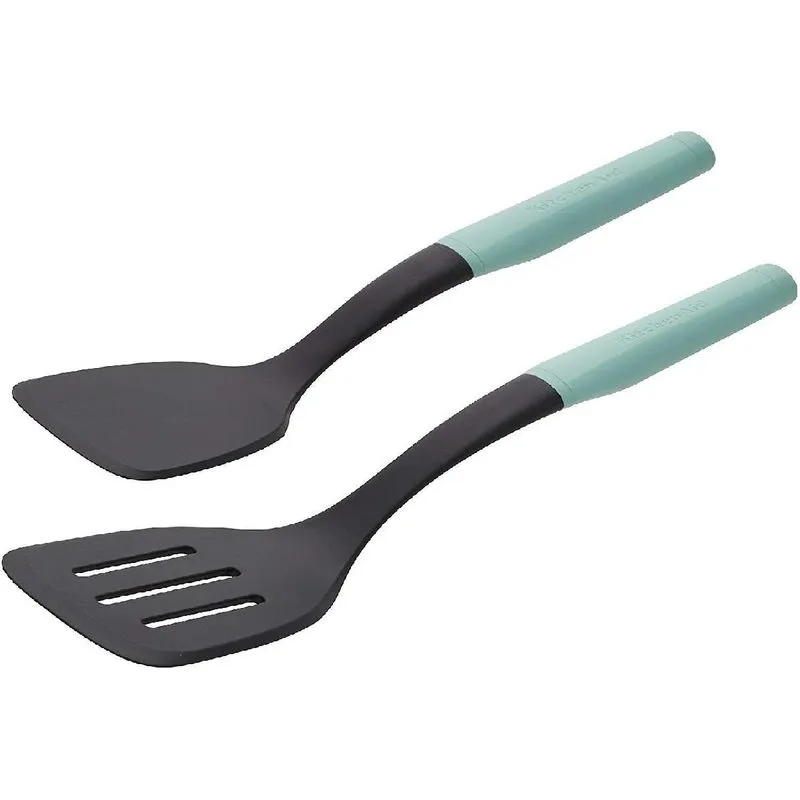 Kitchenaid Conjunto Espatula Perfurada E Colher - Acqua