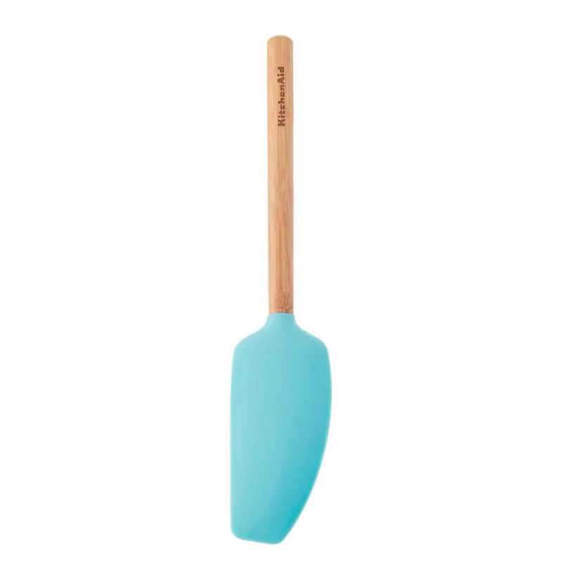 Espátula Batedora de Madeira Azul KitchenAid