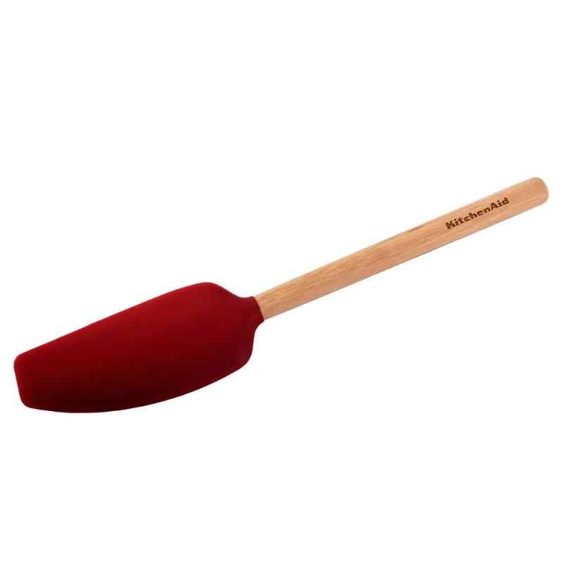 Espátula Batedora de Madeira Vermelha KitchenAid