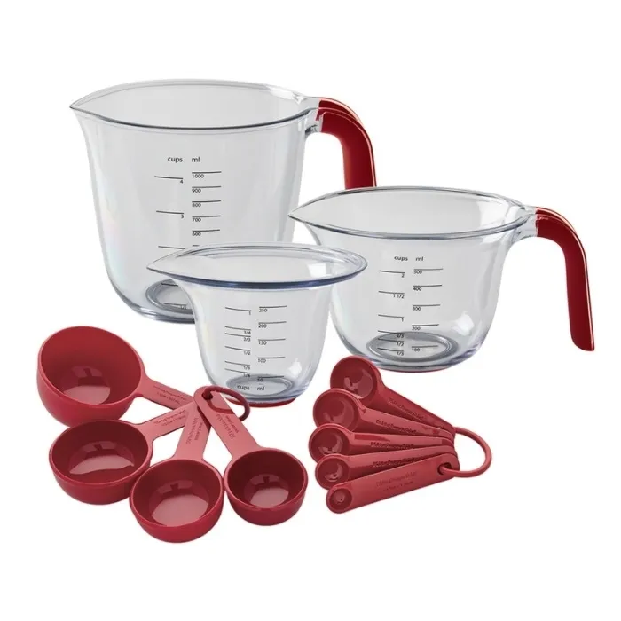 12 Piece Measuring Set - Red Open Box