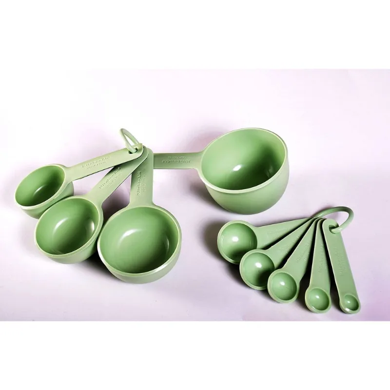 Conjunto 4 Xícaras e 5 Colheres de Medidas Pistache KitchenAid