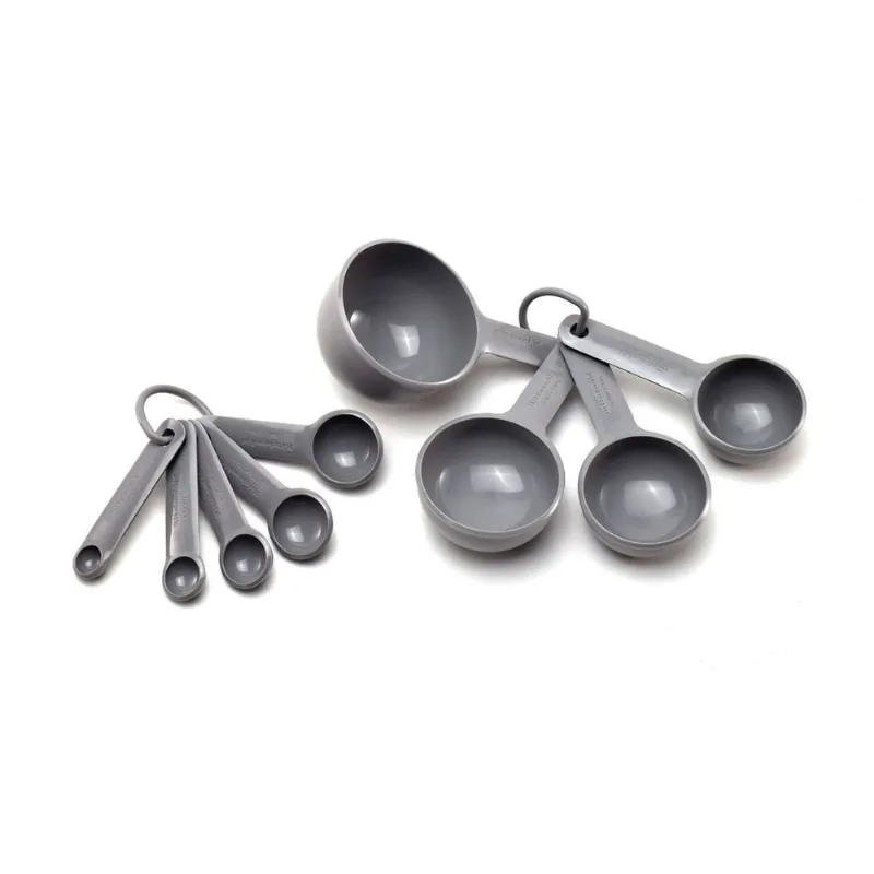 Conjunto 4 Xícaras e 5 Colheres de Medidas Cinza KitchenAid