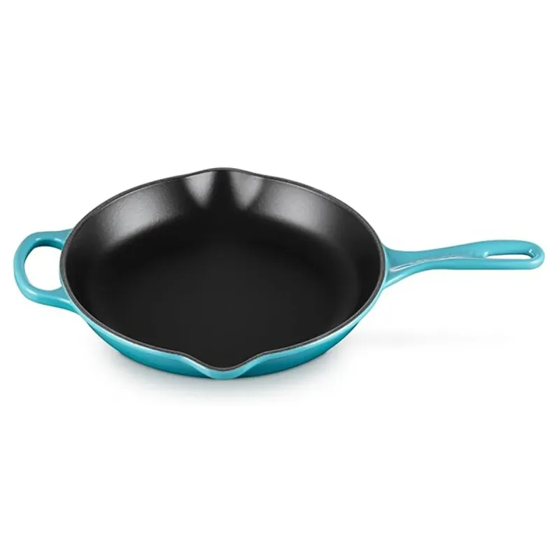 Panela Le Creuset Skillet Redonda C/ Alça Signature 26 CM Azul Caribe - 01.06.0090170