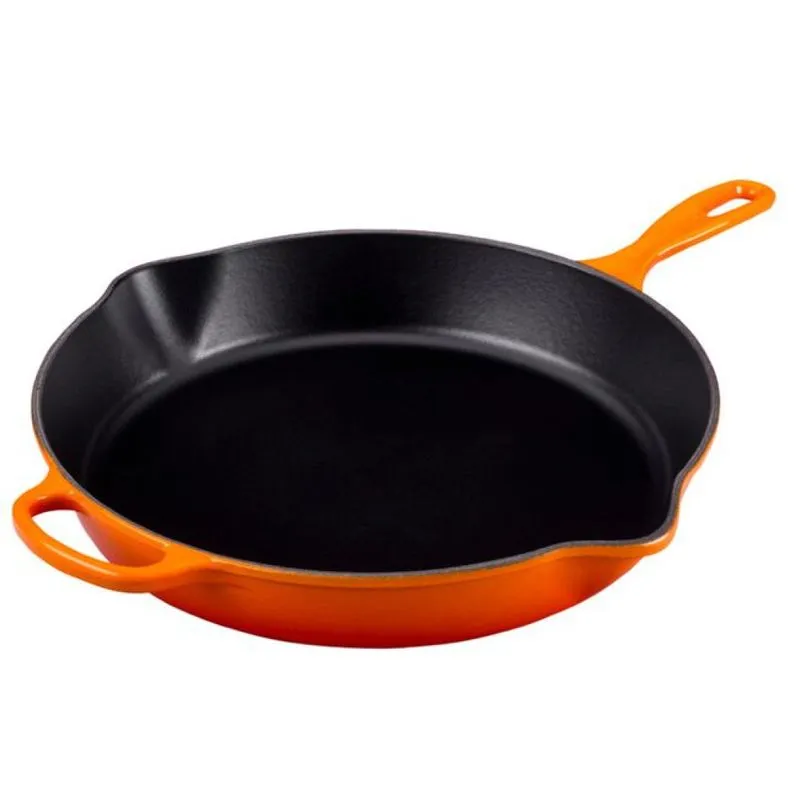 SKILLET REDONDA FUNDA SIGNATURE LE CREUSET 26CM LARANJA