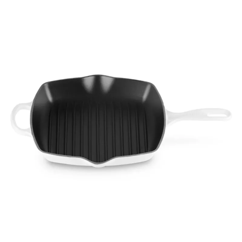 Grelha Le Creuset Quadrada Signature 26 CM White - 01.06.0108010