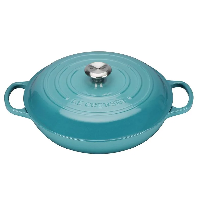 CAÇAROLA LE CREUSET BUFFET SIGNATURE 30CM Azul Caribe