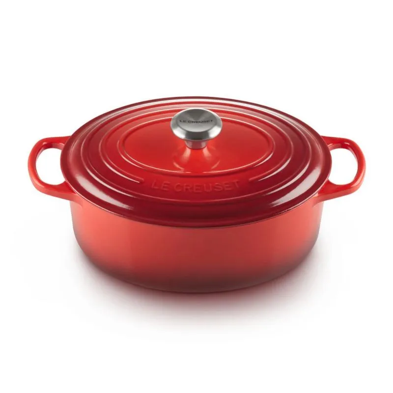 Panela Oval Signature 23 Cm Vermelho Le Creuset