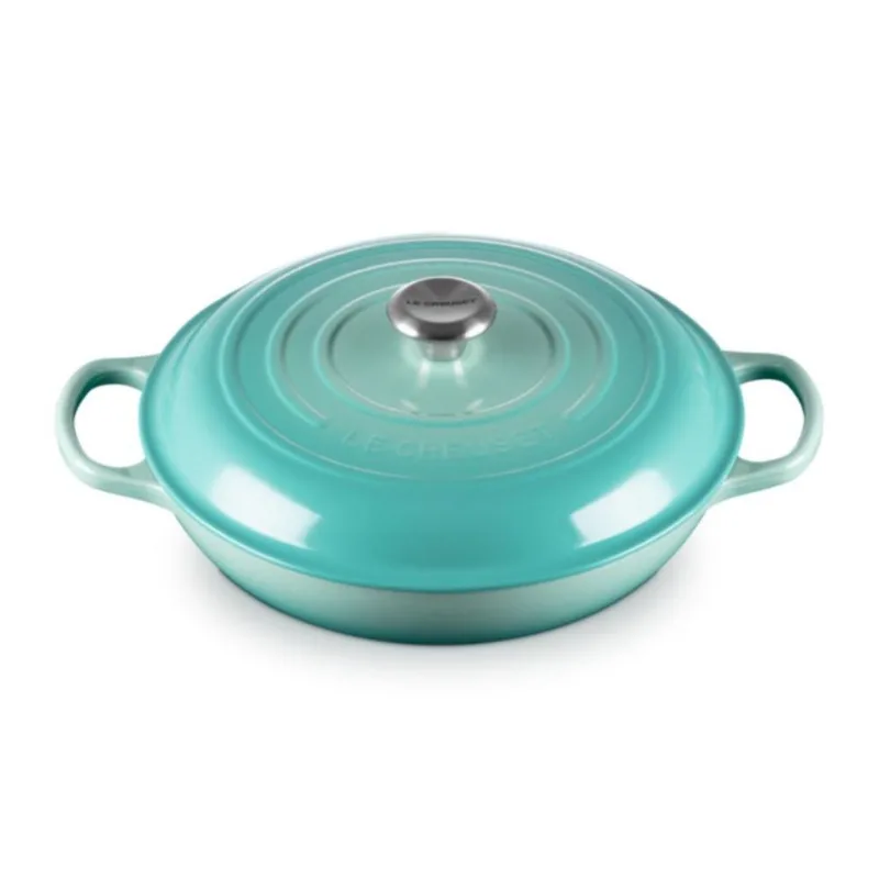 CAÇAROLA LE CREUSET BUFFET SIGNATURE 30CM AZUL COOL MINT 21180304962430