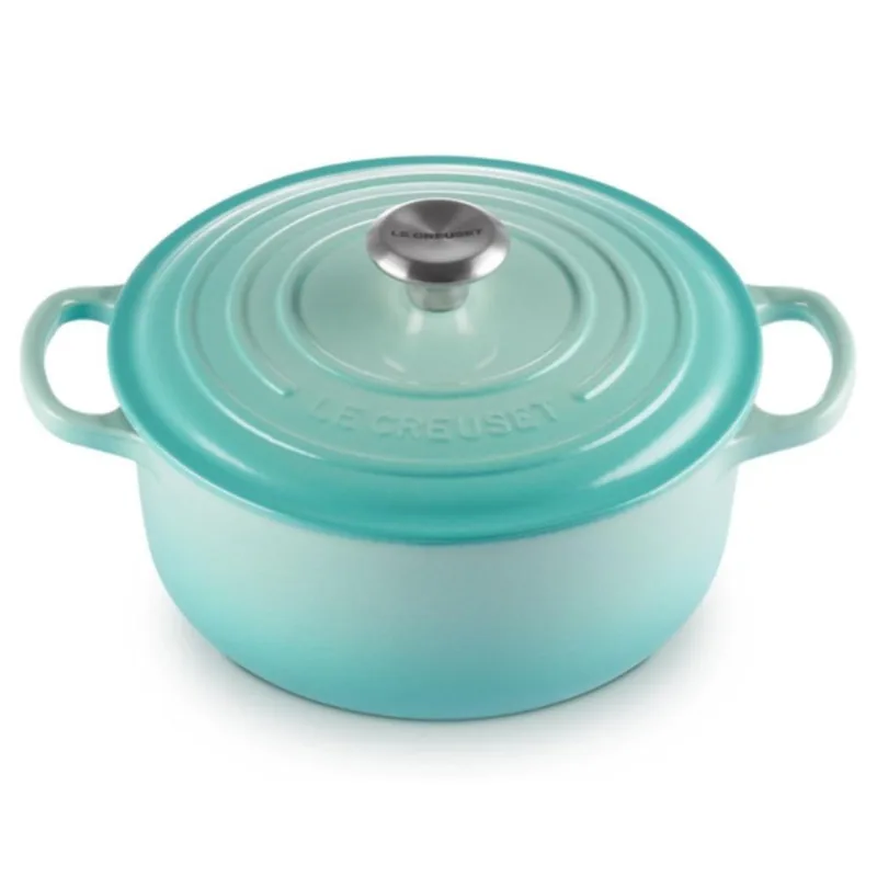 PANELA REDONDA LE CREUSET SIGNATURE 20CM AZUL COOL MINT 21177204962430