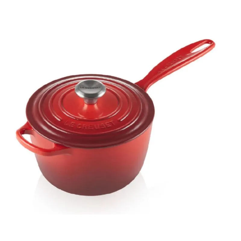 PANELA MOLHEIRA LE CREUSET SIGNATURE 16CM EM FERRO FUNDIDO VERMELHO 21181160602430