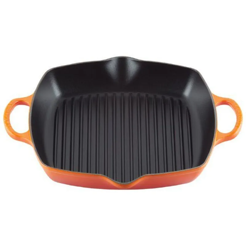 Grelha Quadrada Funda 30cm Laranja