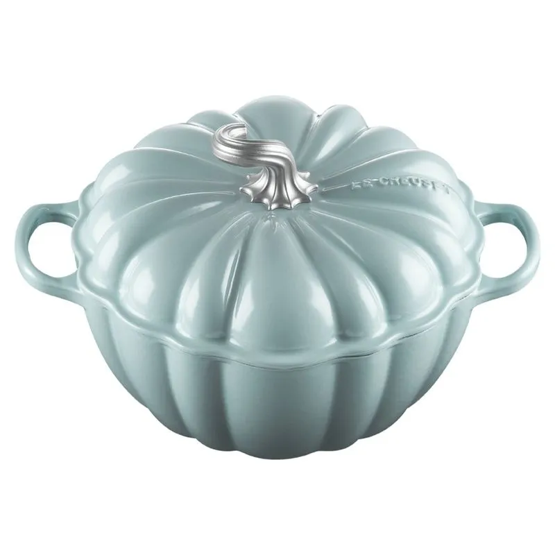 PANELA ABÓBORA LE CREUSET SIGNATURE 24CM EM FERRO FUNDIDO SEA SALT 21238247174430