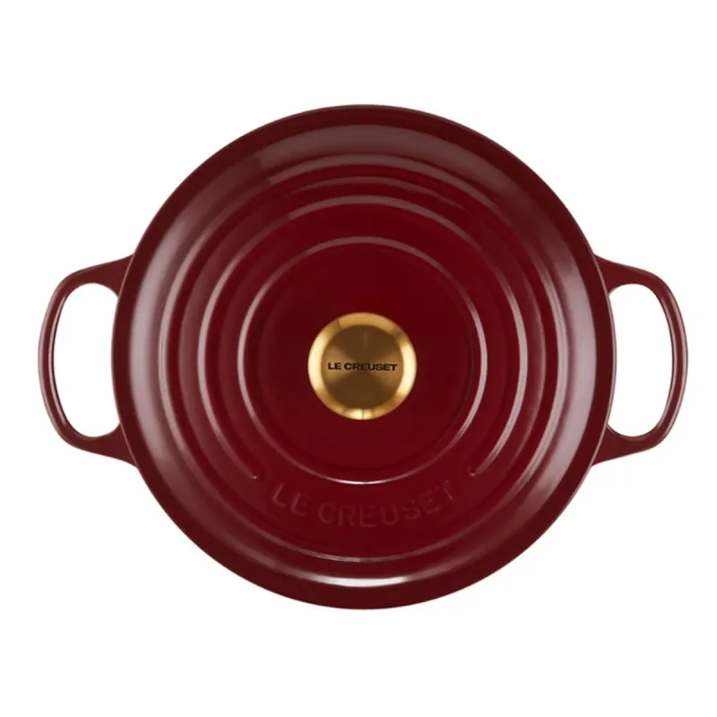 Panela Redonda Signature com Pegador Dourado 24 cm Rhone Le Creuset - 01.06.0514949