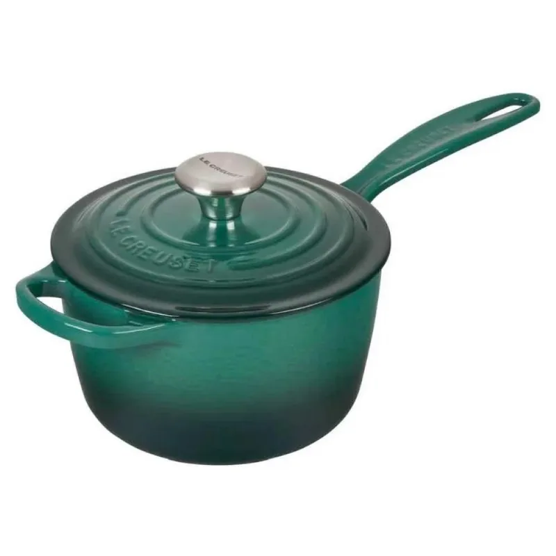 PANELA MOLHEIRA LE CREUSET 18CM 2,2L SIGNATURE FERRO ESMALTADO - Verde Artichaut