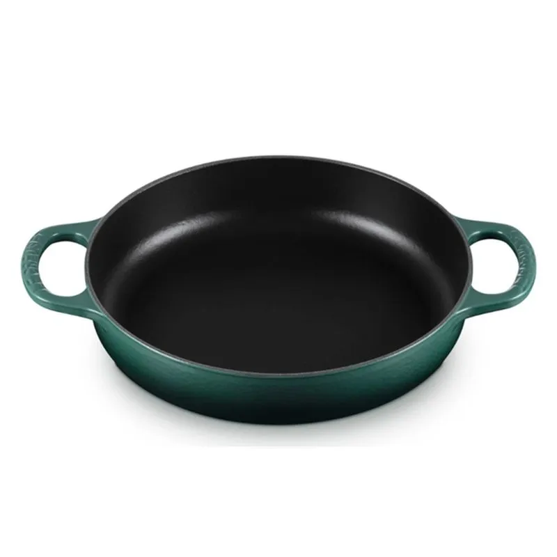 PANELA REDONDA LE CREUSET EVERYDAY SIGNATURE 28CM EM FERRO FUNDIDO VERDE ARTICHAUT 20331287950422