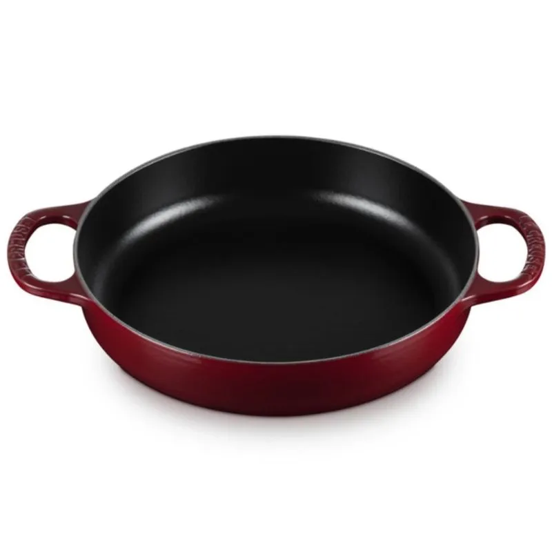 PANELA LE CREUSET REDONDA EVERYDAY SIGNATURE 28CM EM FERRO ESMALTADO VERMELHO RHONE 20331289490422