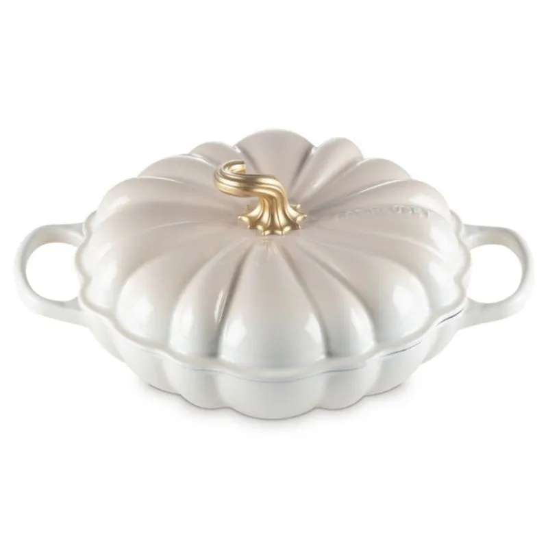 CAÇAROLA LE CREUSET BUFFET ABÓBORA 28CM EM FERRO FUNDIDO MERINGUE 21338287164441