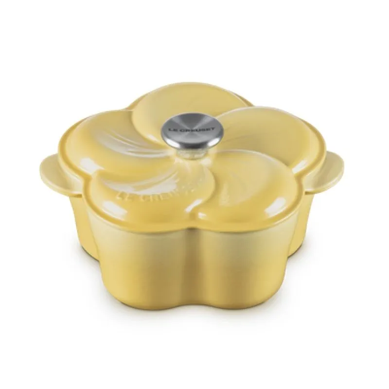 PANELA FLORAL LE CREUSET TRADITION 20CM EM FERRO FUNDIDO CAMOMILLE 21934200074460