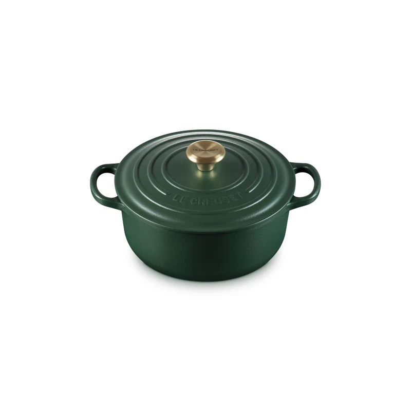 Panela Redonda 20cm Signature Foret com Pegador Dourado 2,4L