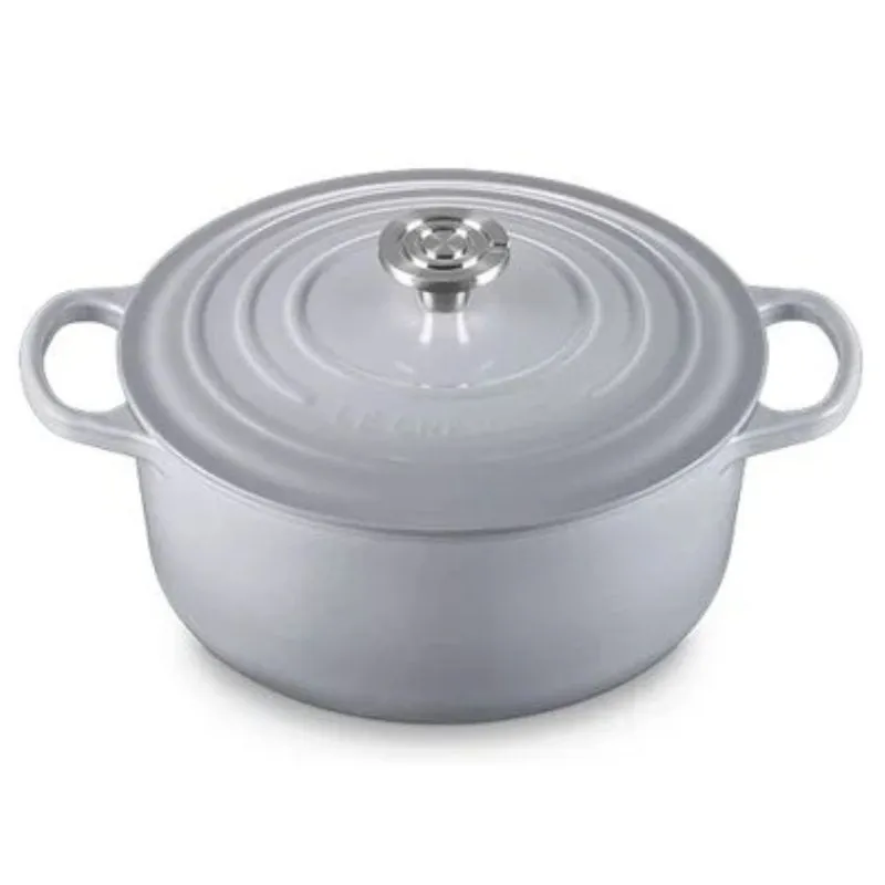 PANELA REDONDA LE CREUSET SIGNATURE 28CM PUXADOR CENTENARIO INOX EM FERRO FUNDIDO CHATEAU 21177280524480