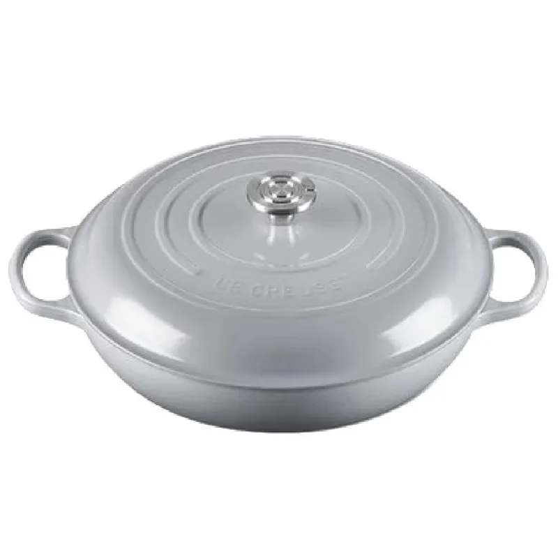 CAÇAROLA BUFFET LE CREUSET SIGNATURE 32CM PUXADOR CENTENARIO INOX EM FERRO FUNDIDO CHATEAU 21180320524480