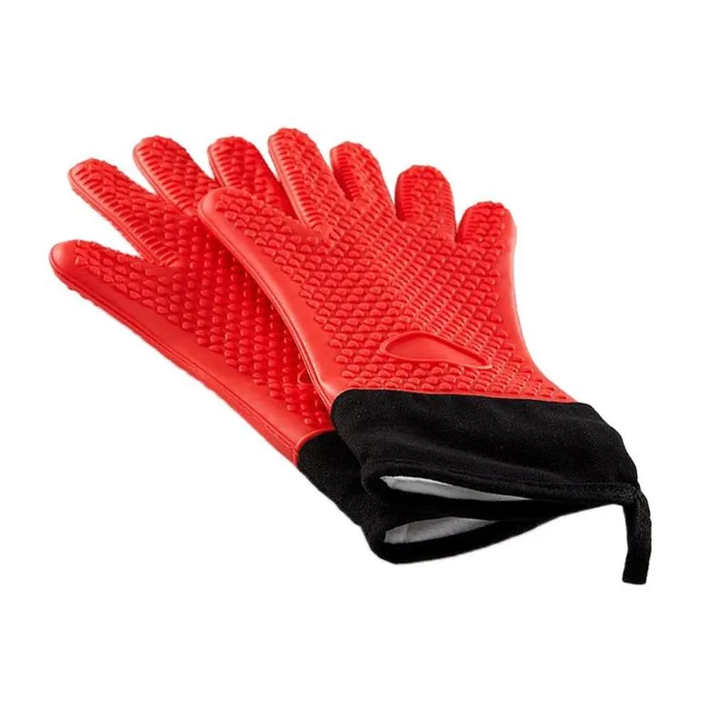 Luvas De Silicone De Cozinha Forno Resistente Ao Calor Luvas Para Churrasco
