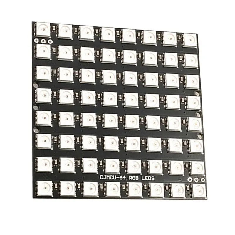Matrizes De 64 Bits Ws2812 5050 Led Rgb Full Color Module Board