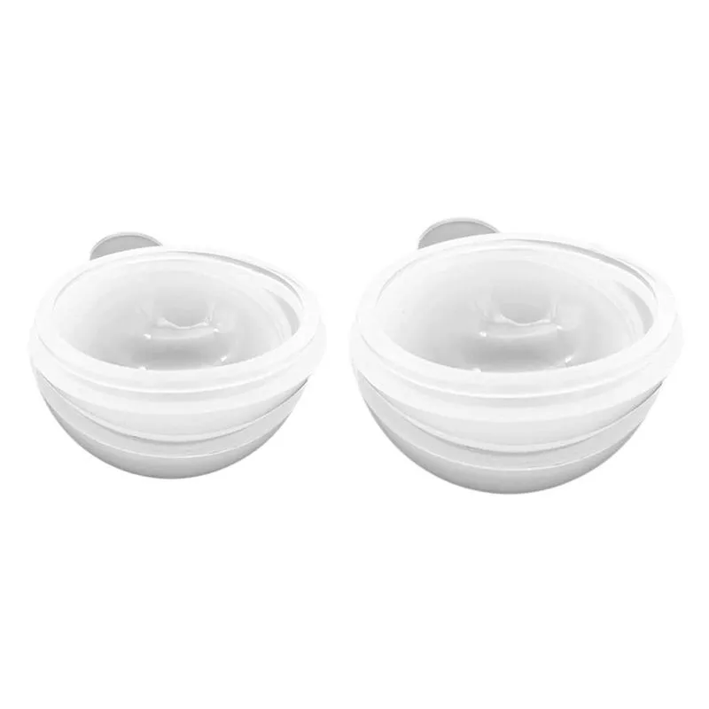 2 Peças De Molde De Silicone Esférico Esférico Para Fundição De Resina