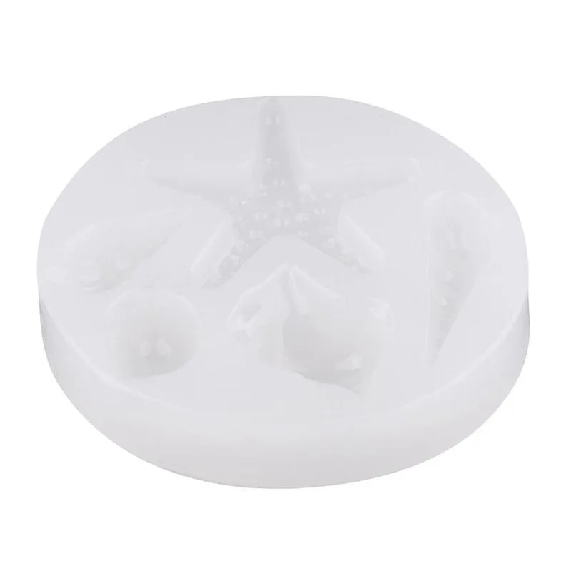 1 Pack De Moldes De Silicone Para Organismo Marinho Para Cristal Diy