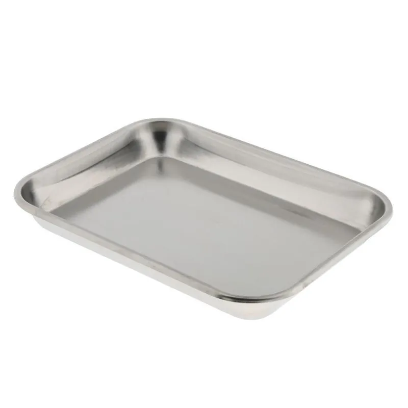 Bandeja De Instrumentos De Aço Inoxidável Porta-ferramentas De Laboratório Prato 23 Cm