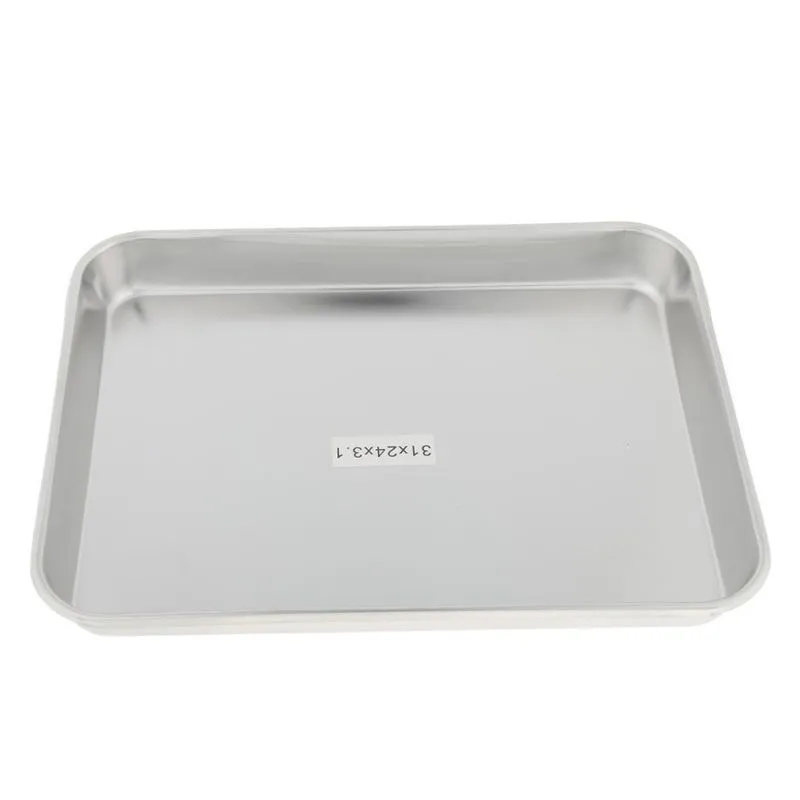 Bandeja De Instrumentos De Aço Inoxidável Porta-ferramentas De Laboratório Prato 26 Cm