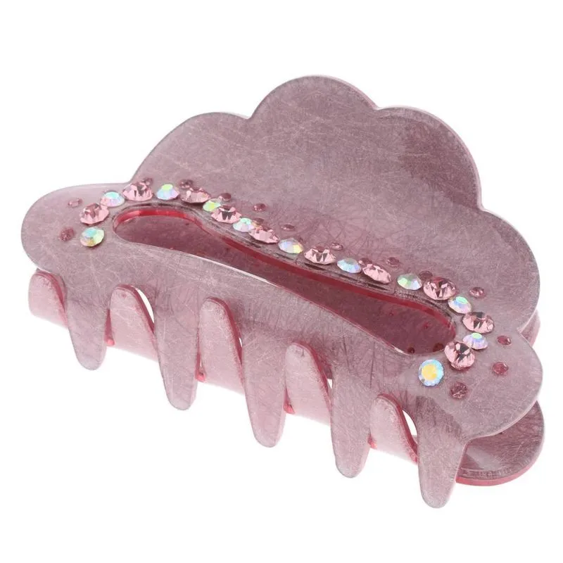Grampos De Cabelo De Pinça De Garra De Cabelo Grande De Cristal Feminino