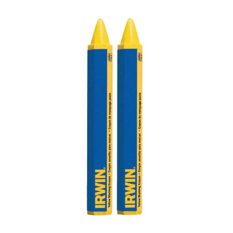 IRWIN Strait-Line Yellow Marking Crayons (2-Pack)