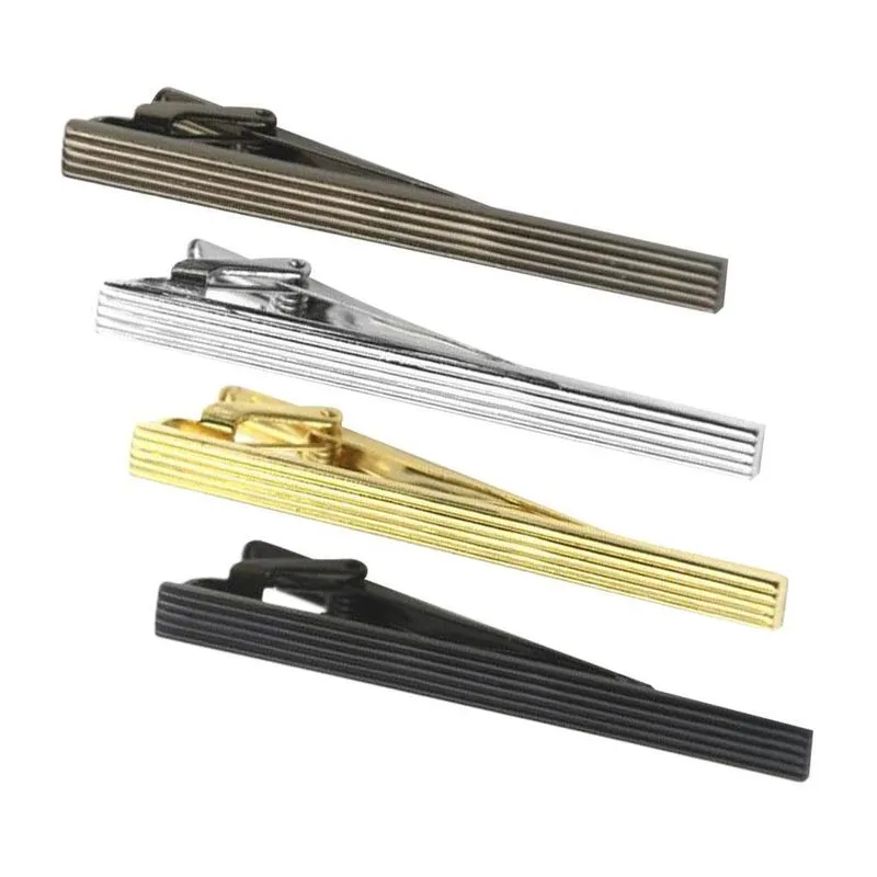 Braçadeira De Fecho De Pinça De Gravata De Gravata De Metal De 4 Peças Para Homem