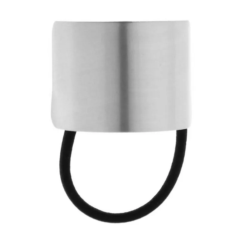 Tampa De Anel De Rabo De Cavalo De Cabelo Suporte De Braçadeira De Metal Corda Elástica