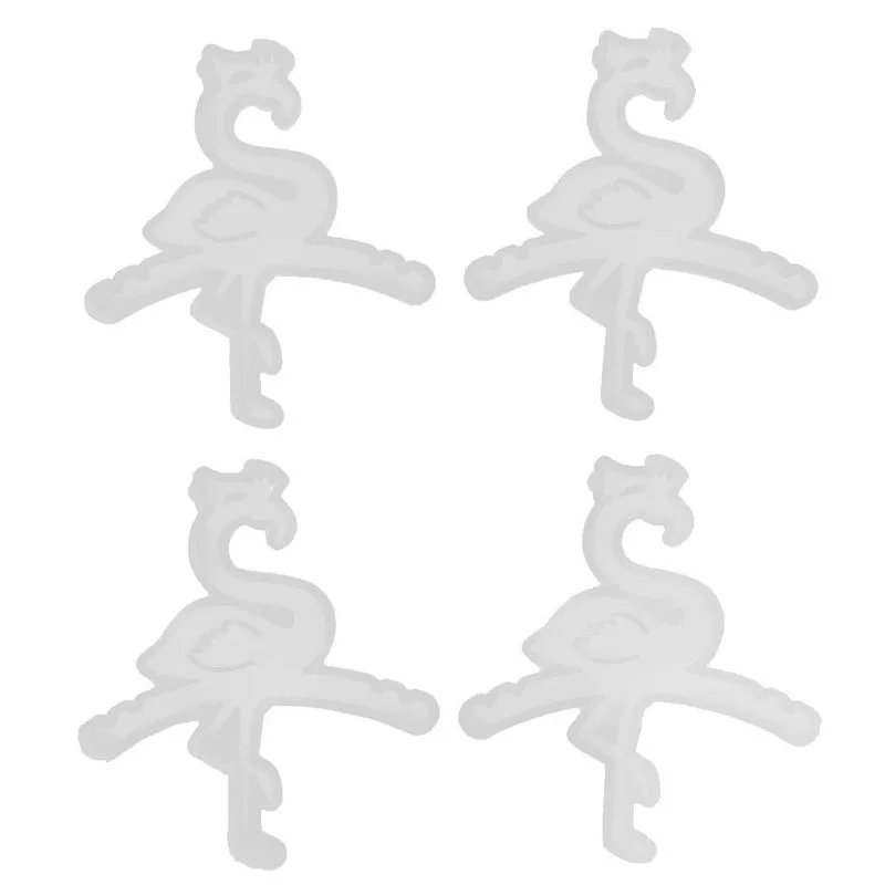 4 Pacotes De Moldes De Fundição De Resina De Silicone De Cristal De Cabide