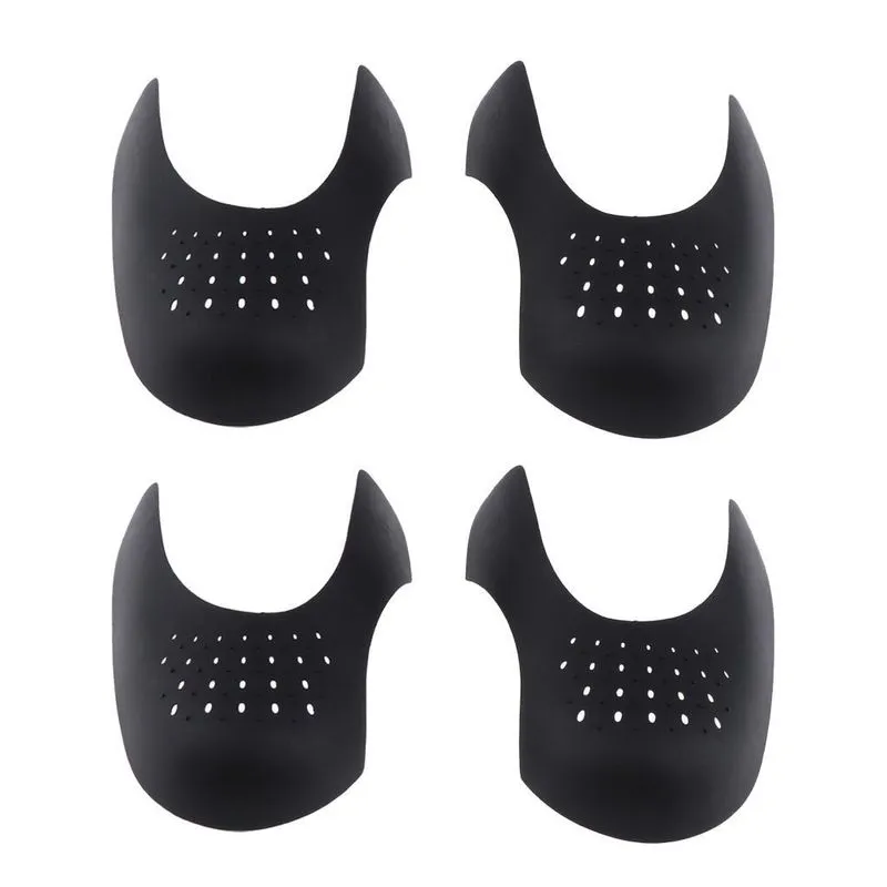 2 Pares Protetor Preto Toe Box Inserto Decreaser Anti