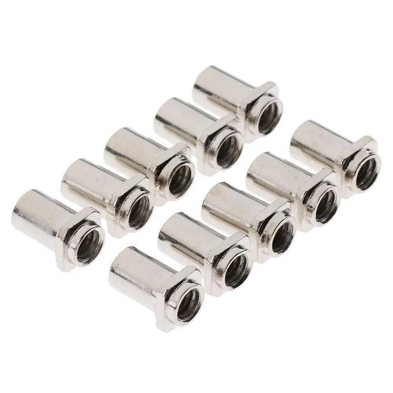 10 Pçs Porcas Giratórias Para Tambor De Piso Snare Tom