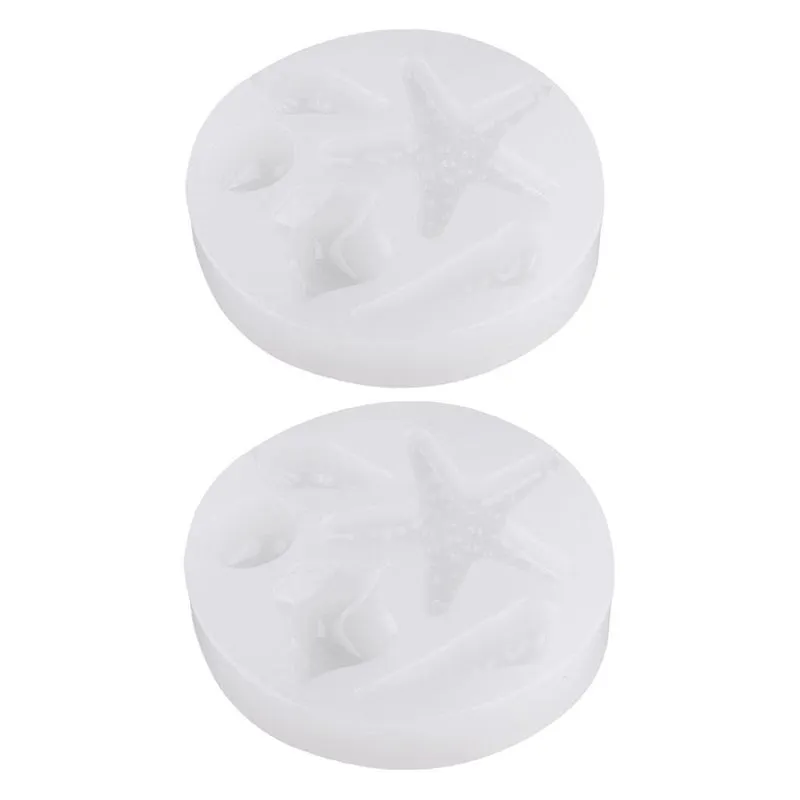 Pack De 2 Moldes De Silicone Para Organismos Marinhos Para Cristal Diy