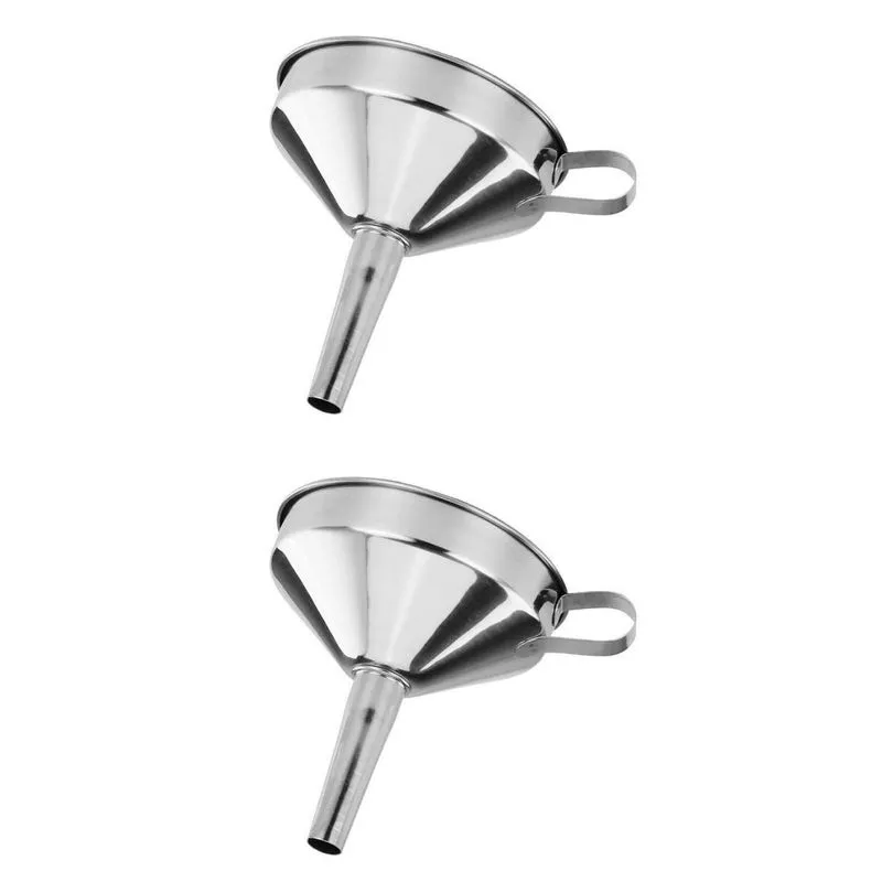 2 Peças De Funil De Perfume Funil De Metal Pequeno Para Reabastecimento Vazio